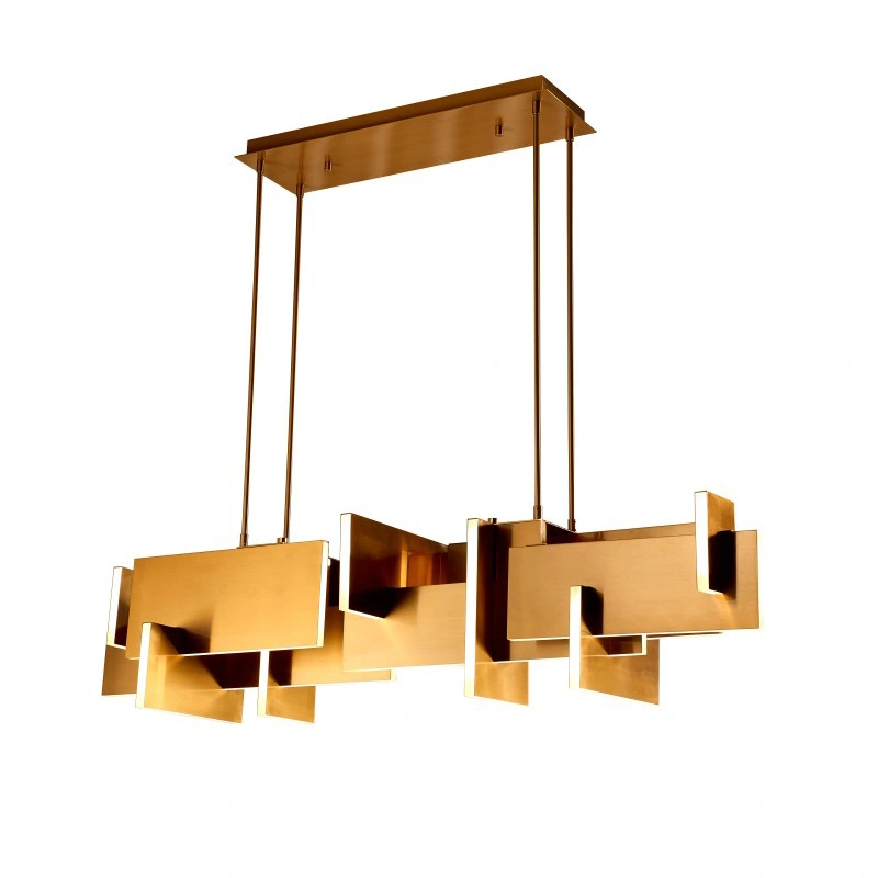 Colgante lineal LED de formas modernas