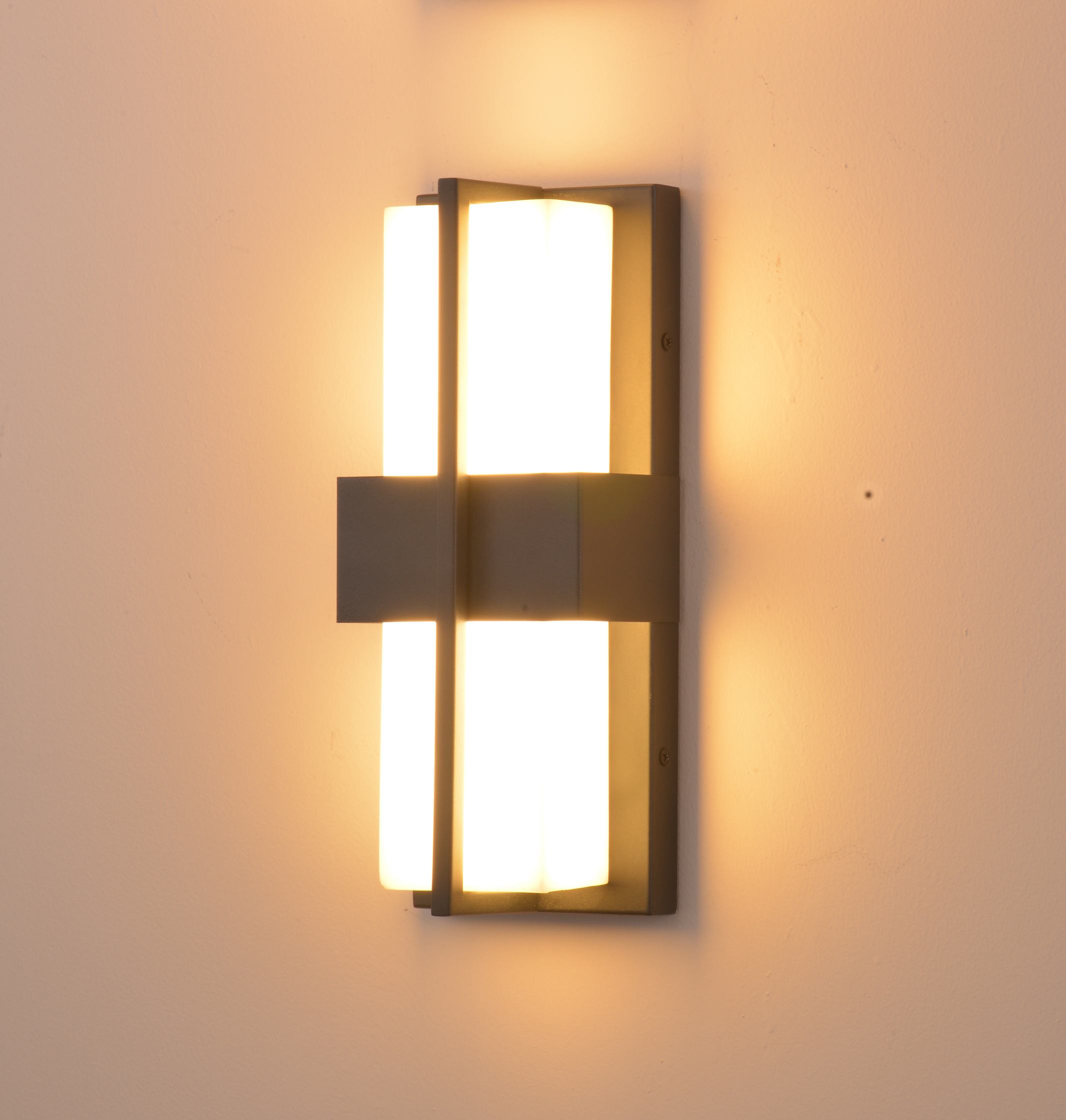 Aplique de pared de metal geométrico moderno