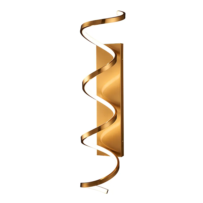 Aplique de pared en espiral LED moderno