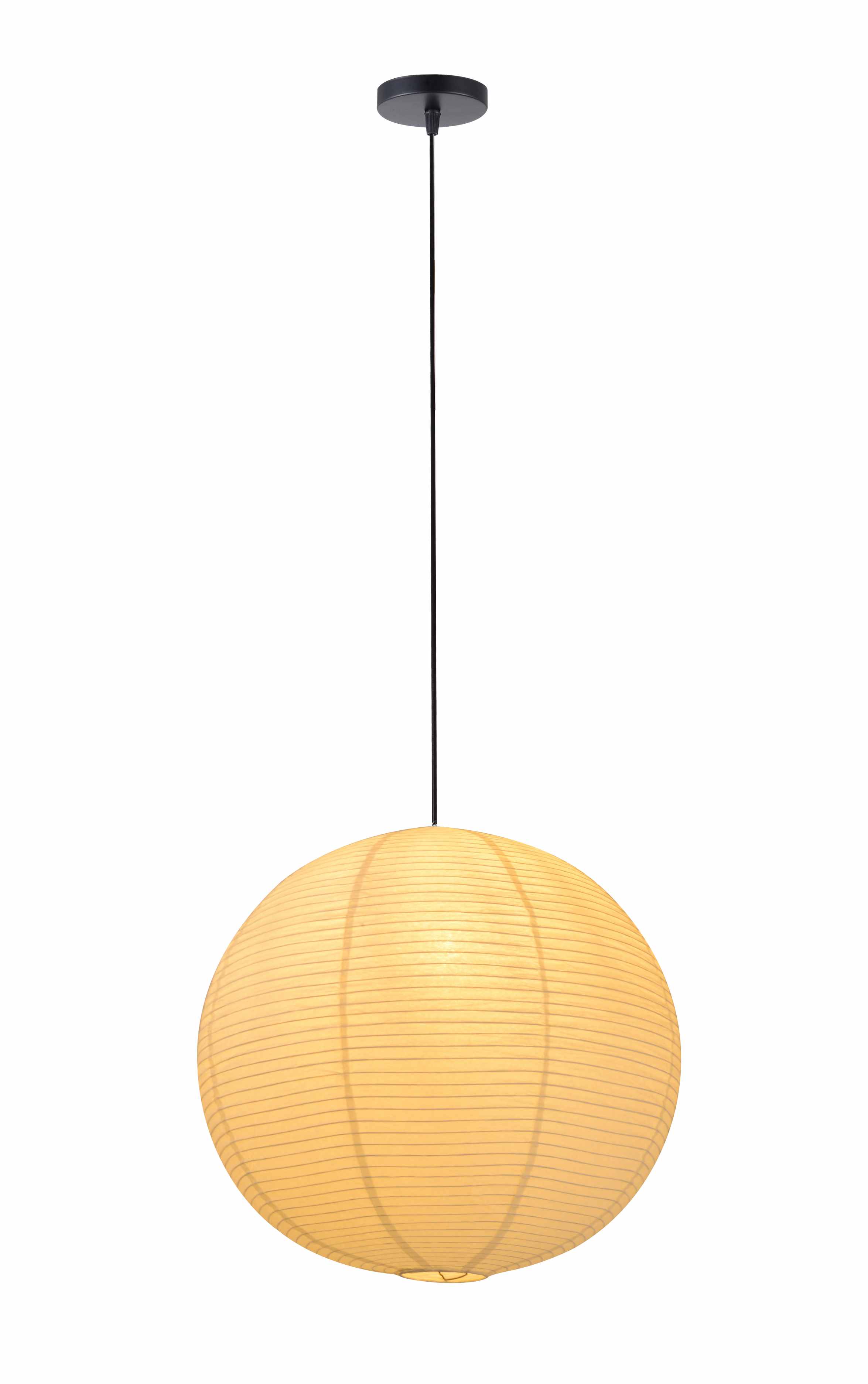 Lámpara colgante de globo de papel de arroz